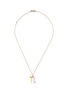 Main View - Click To Enlarge - BEA BONGIASCA - Duo Enamel Initial 'N' 9K Gold Pendant Necklace