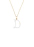 Main View - Click To Enlarge - BEA BONGIASCA - Enamel Initial 'D' 9K Gold Pendant Necklace