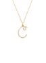 Main View - Click To Enlarge - BEA BONGIASCA - Half Enamel Initial 'C' Pendant Necklace