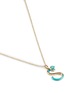 Detail View - Click To Enlarge - BEA BONGIASCA - Half Enamel Initial 'S' 9K Gold Pendant Necklace