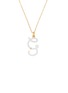 Main View - Click To Enlarge - BEA BONGIASCA - Enamel Initial 'G' 9K Gold Pendant Necklace