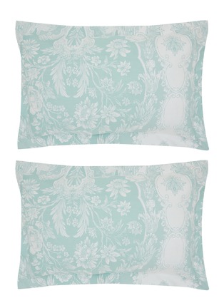 Main View - Click To Enlarge - CELSO DE LEMOS - Pompadour Pillowcase Set of 2 — Lichen