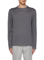 BRUNELLO CUCINELLI | Layered Collar Silk Cotton T-Shirt