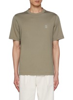 BRUNELLO CUCINELLI | Logo Cotton T-Shirt | Men | Lane Crawford