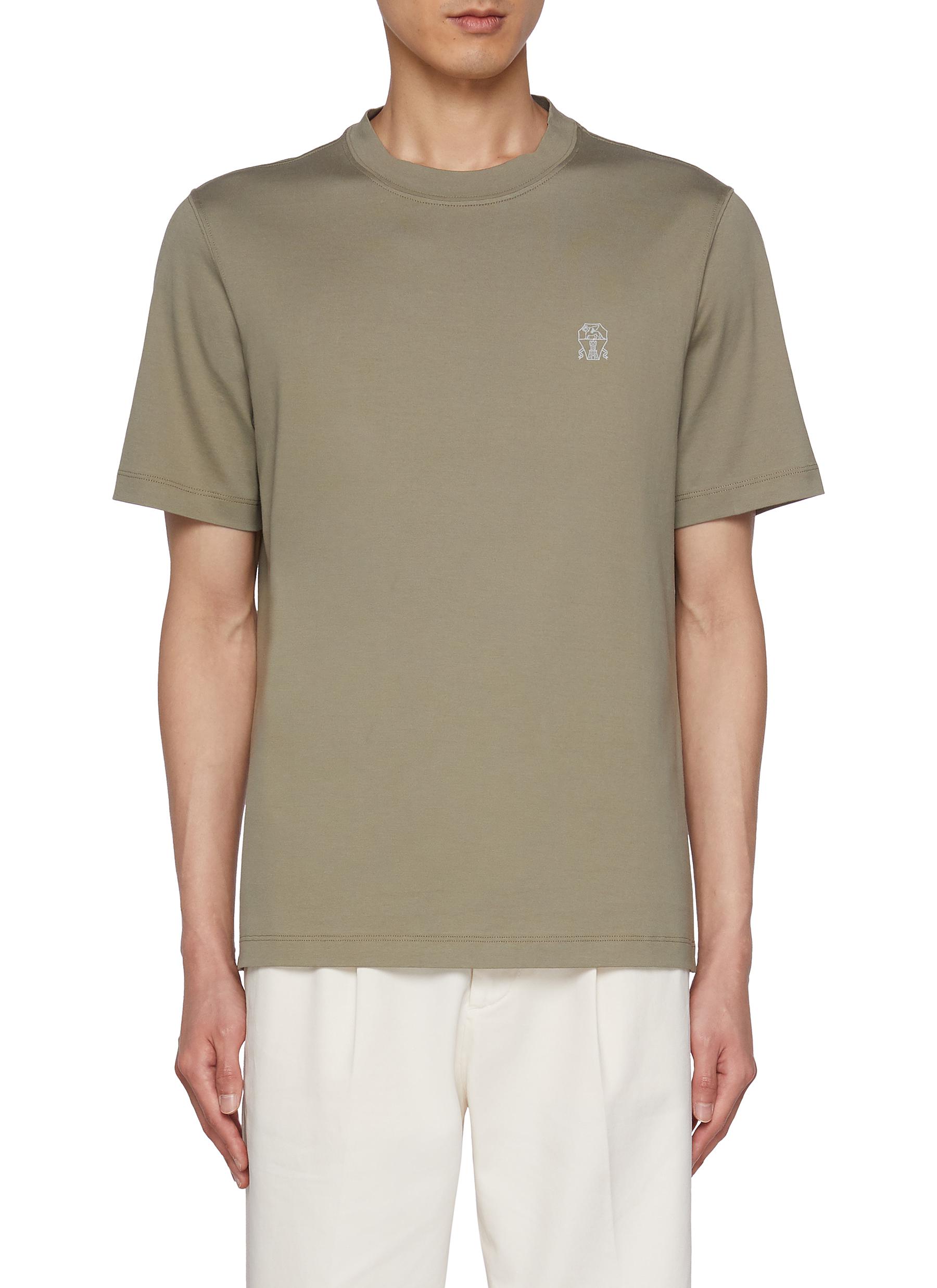 BRUNELLO CUCINELLI | Logo Cotton T-Shirt | Men | Lane Crawford