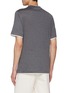 Back View - Click To Enlarge - BRUNELLO CUCINELLI - Layered Trim Silk Cotton T-Shirt