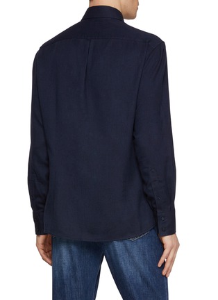 Back View - Click To Enlarge - BRUNELLO CUCINELLI - Spread Collar Shirt