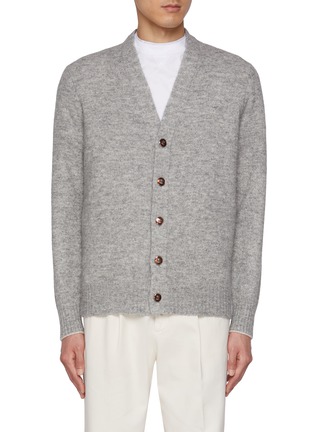 Main View - Click To Enlarge - BRUNELLO CUCINELLI - Alpaca Cotton Wool Blend Cardigan