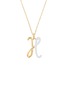 Main View - Click To Enlarge - BEA BONGIASCA - Half Enamel Initial 'H' Pendant Necklace