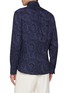 Back View - Click To Enlarge - BRUNELLO CUCINELLI - Spread Collar Paisley Cotton Shirt