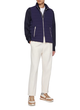 Figure View - Click To Enlarge - BRUNELLO CUCINELLI - Two-Way Zip-Up Vest