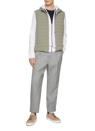 Figure View - Click To Enlarge - BRUNELLO CUCINELLI - Stand Collar Padded Vest