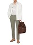 Figure View - Click To Enlarge - BRUNELLO CUCINELLI - Italian Fit Cotton Gabardine Trousers