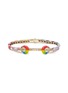 Main View - Click To Enlarge - BEA BONGIASCA - Rainbow Enamel 9K Gold Diamond Bracelet