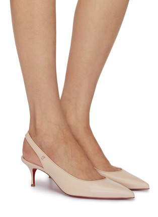 Figure View - Click To Enlarge - CHRISTIAN LOUBOUTIN - Sporty Kate 55 Leather Slingback Pumps