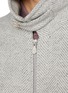  - BRUNELLO CUCINELLI - Convertible Collar Wool Blend Herringbone Jacket