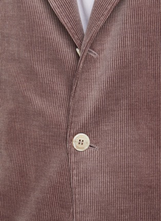  - BRUNELLO CUCINELLI - Single Breasted Cotton Blend Corduroy Blazer