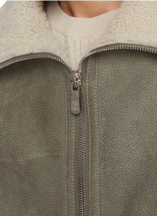  - BRUNELLO CUCINELLI - Zip Up Shearling Jacket