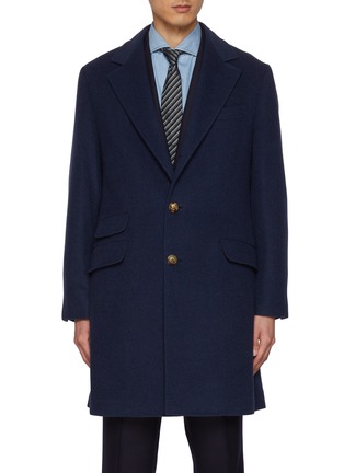 Main View - Click To Enlarge - BRUNELLO CUCINELLI - Single Breasted Cashmere Overcoat