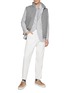 Figure View - Click To Enlarge - BRUNELLO CUCINELLI - Single Breasted Cashmere Jersey Blazer