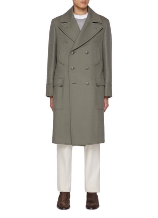 Main View - Click To Enlarge - BRUNELLO CUCINELLI - Double Breasted Wool Overcoat