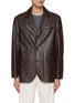 Main View - Click To Enlarge - BRUNELLO CUCINELLI - Single Breasted Leather Blazer