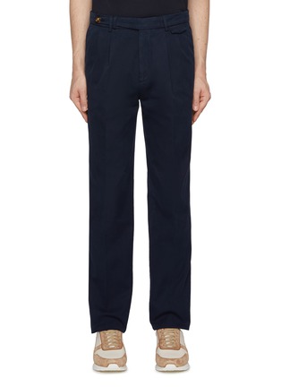 Main View - Click To Enlarge - BRUNELLO CUCINELLI - Leisure Fit Cotton Trousers