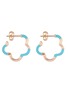 Main View - Click To Enlarge - BEA BONGIASCA - B Mini Enamel 9K Gold Earrings