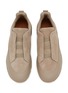 Detail View - Click To Enlarge - ERMENEGILDO ZEGNA - Triple Stitch Suede Men's Sneakers