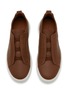 Figure View - Click To Enlarge - ERMENEGILDO ZEGNA - Triple Stitch™ Secondskin Leather Men's Sneakers