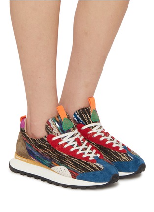 Figure View - Click To Enlarge - FLOWER MOUNTAIN - New Asuka Uni Suede Wool Women's Sneakers