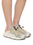 Figure View - Click To Enlarge - FLOWER MOUNTAIN - Tiger Hill Woman Suede Textile Women's Sneakers