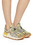 Figure View - Click To Enlarge - FLOWER MOUNTAIN - Yamano 3 Uni Suede Textile Women's Sneakers