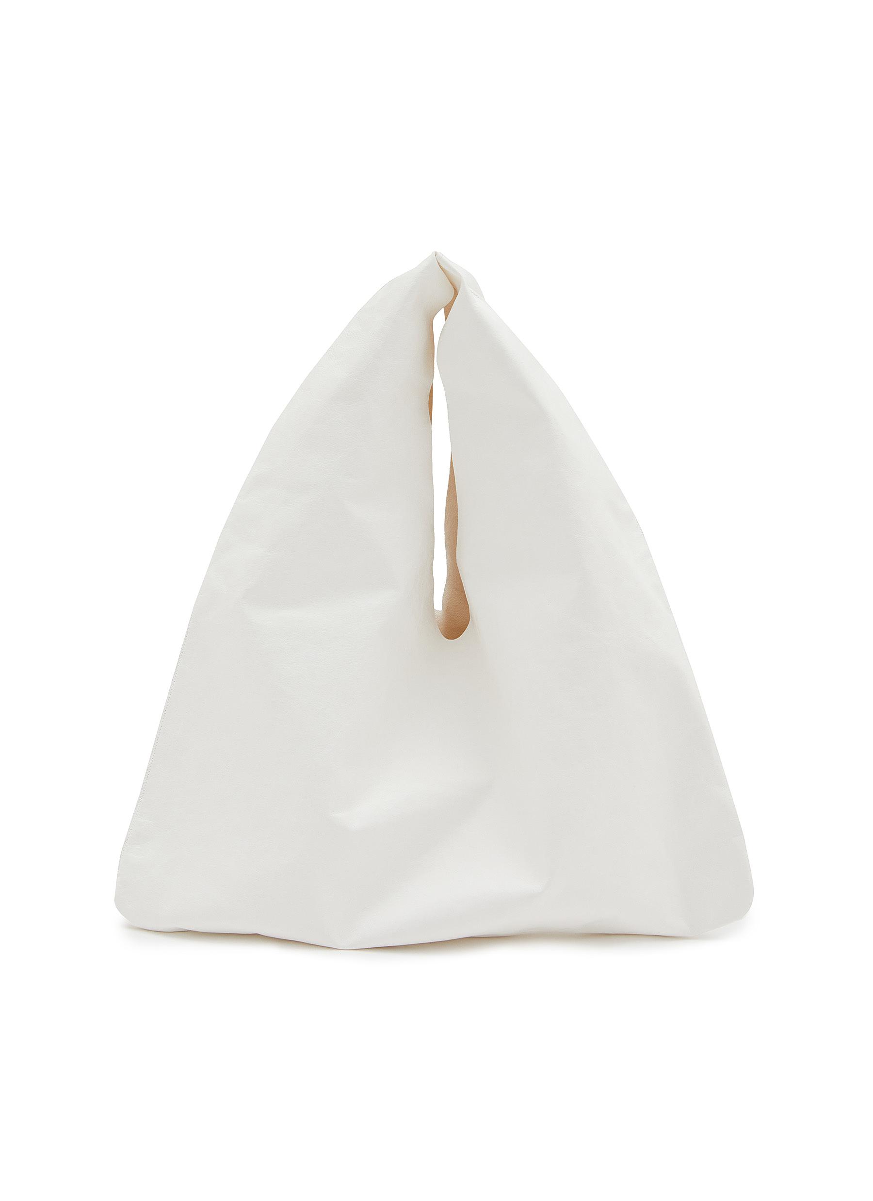 ハンドバッグ The Row Small Bindle Handbag In Nappa THE ROW | Small Bindle Leather Handbag | WHITE | Women