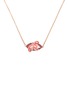 Main View - Click To Enlarge - BEA BONGIASCA - Carmen Enamel 18K Gold Pink Tourmaline Diamond Necklace