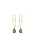 Main View - Click To Enlarge - BEA BONGIASCA - Alicia Enamel 18K Gold Green Tourmaline Pendant Earrings