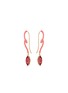 Main View - Click To Enlarge - BEA BONGIASCA - Alicia Enamel 18K Gold Pink Tourmaline Pendant Earrings