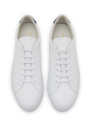 Detail View - Click To Enlarge - COMMON PROJECTS - Retro Classic Low Top Leather Men's Sneakers