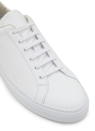 Detail View - Click To Enlarge - COMMON PROJECTS - Retro Classic Low Top Leather Men's Sneakers