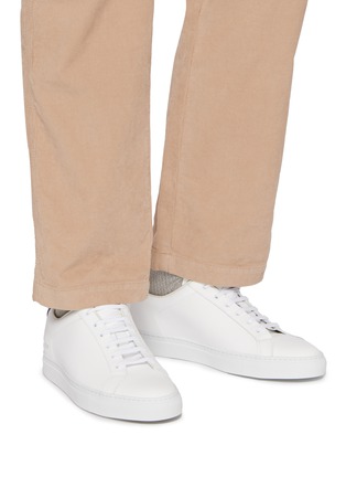 Figure View - Click To Enlarge - COMMON PROJECTS - Retro Classic Low Top Leather Men's Sneakers