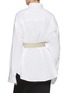 Back View - Click To Enlarge - BALENCIAGA - Contrast Belt Cotton Poplin Shirt