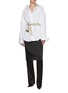 Figure View - Click To Enlarge - BALENCIAGA - Contrast Belt Cotton Poplin Shirt