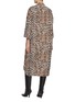 Back View - Click To Enlarge - BALENCIAGA - Wrap Front Leopard Print Shirt Dress