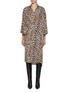 Main View - Click To Enlarge - BALENCIAGA - Wrap Front Leopard Print Shirt Dress