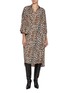 Figure View - Click To Enlarge - BALENCIAGA - Wrap Front Leopard Print Shirt Dress