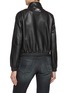 Back View - Click To Enlarge - BALENCIAGA - Cropped Leather Track Jacket