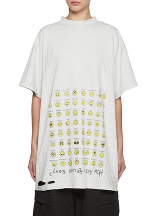 Main View - Click To Enlarge - BALENCIAGA - How Are You Feeling Today Emoji T-Shirt