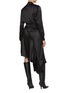 Back View - Click To Enlarge - BALENCIAGA - Draped Front Asymmetrical Hem Silk Dress