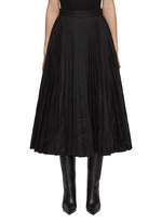 ［大人気！］BALENCIAGA COTTON MIDI SKIRT 814357TBP011000 BALENCIAGA | Pleated Wool Midi Skirt | Women | Lane Crawford