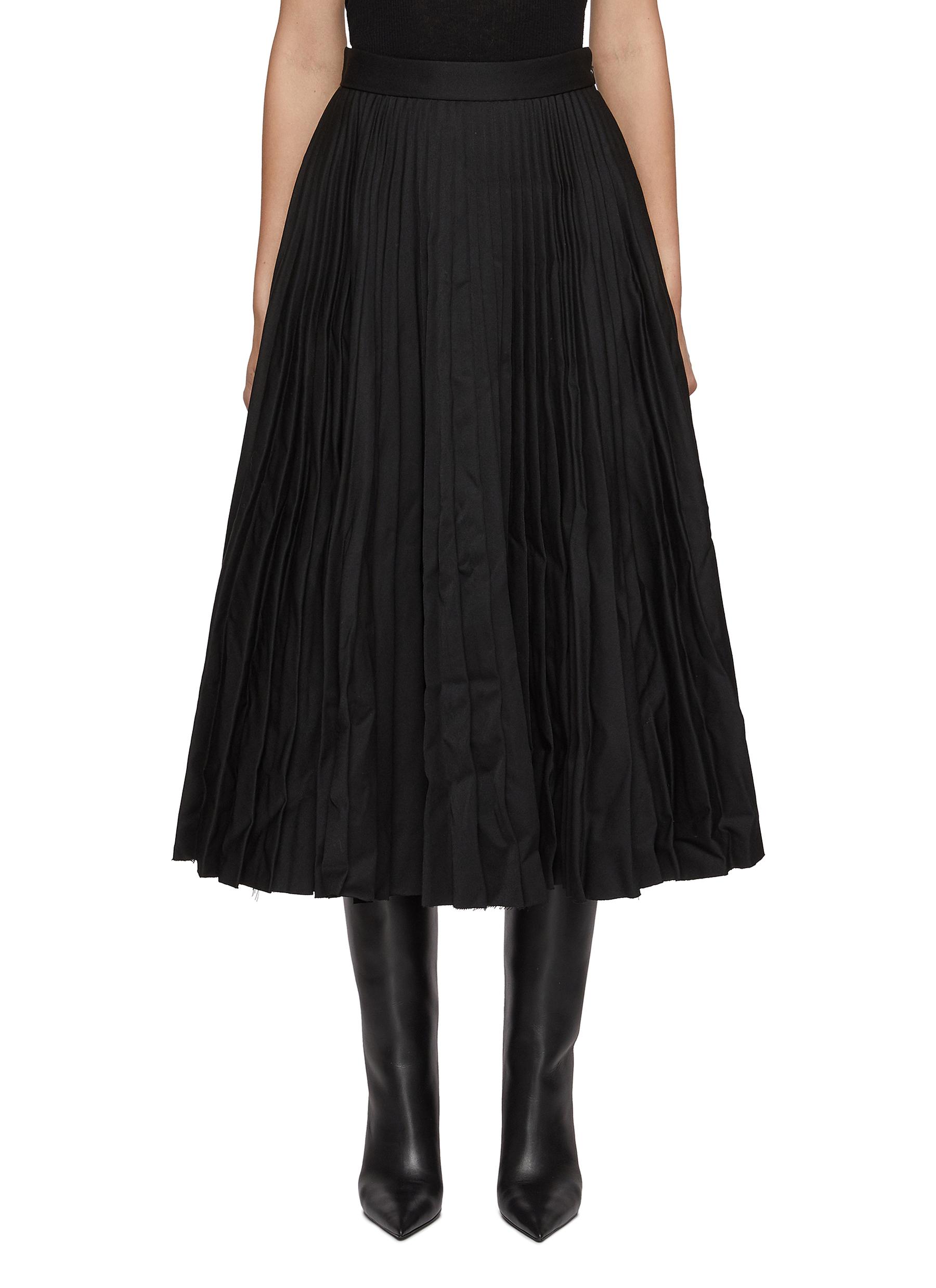 スカート Balenciaga Pleated Skirt BALENCIAGA | Pleated Wool Midi Skirt | Women | Lane Crawford